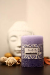 Rosemoore Lavender Blue Scented Pillar Candle